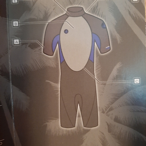 BODY GLOVE Youth springsuit wetsuit black gray blue - Picture 2 of 5